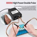 8000W Mini Spot Welder Kit DIY Automat 18650 Battery Pack Welding Portable Spot Welding Machine Pen For 0.15MM Nickel Strip 6