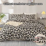 3pcs Leopard Print Duvet Cover Set, Soft Skin-Friendly Bedding Set Includes 1 Duvet Cover And 2 Pillowcases