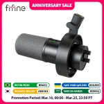 FIFINE Dynamic USB/XLR Microphone with Gain Knob/Touch-mute/Headphone Jack,Recording Mic for PC Sound Card Streaming-K688W White
