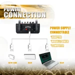 4 Channel Audio dj Mixer Console with Bluetooth Mixer UHF Wireless Microphone for Home Karaoke Stage Studio 5