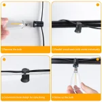 ST38 String Lights Outdoor Garland Connectable Shatterproof Waterproof Plastic LED Bulb Dimmable Patio Garden Decor Fairy Lighst 6