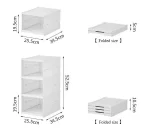 Collapsible Shoe Cabinet Household Plastic Storage Box Removable Dust-proof and Installation-free Integrated Folding Shoe Rack 4