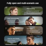 Bone Conduction Sports Bluetooth Headset TWS Wireless Headphones IPX5 Waterproof Earbuds With Mic HD Call HiFi Music Earphone 6