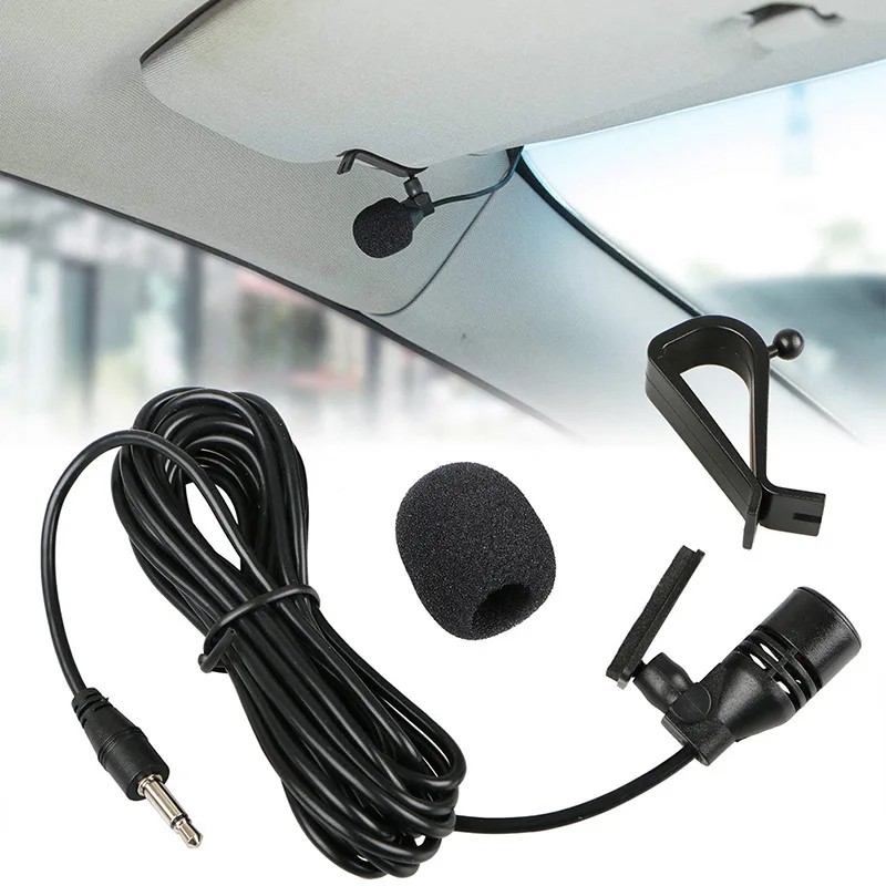 Car Audio Microphone 3.5mm Clip Jack Plug Mic Stereo Mini Wired External Microphone For Auto DVD Radio 2/3m Long Professionals Car Audio Microphone 3.5mm Clip Jack Plug Mic Stereo Mini Wired External Microphone For Auto DVD Radio 2/3m Long Professionals