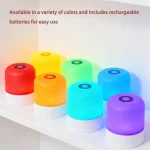 LED Night Light Dimmable Rechargeable/Plug-in Desktop Bedroom Bedside Lighting Decorative Touchscreen Reading RGB Desk Lamp 5
