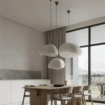 Nordic Wabi Sabi Pendant Lamps Dining Room Lighting Modern Living Room Bedroom LED Ceiling Chandelier Loft Lustre Hanging Lights 5