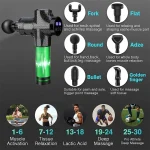 Deep Tissue Massage Gun Portable Facial Muscle Massager Massage Pistool For Back Neck Body Muscle Fitness Tool 6