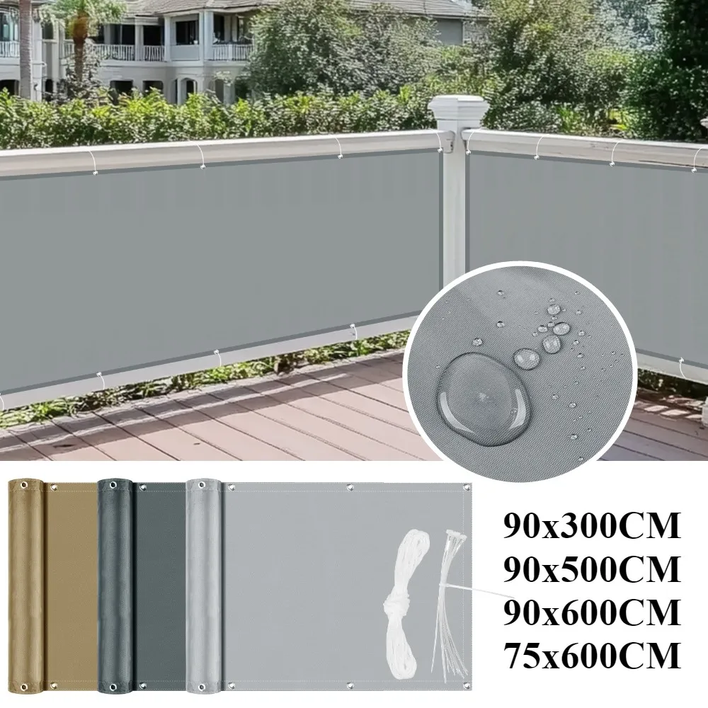 Balcony Privacy Screen Cover Fence Patio Waterproof Shade Cloth 95% UV Protection Shield Deck Shade Sail Garden Porch Pool Decor Balcony Privacy Screen Cover Fence Patio Waterproof Shade Cloth 95% UV Protection Shield Deck Shade Sail Garden Porch Pool Decor