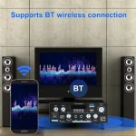 AK55 HiFi Digital Amplifier Channel 2.0 Bluetooth Surround Sound AMP Max Power 90Wx2 Speaker for Home Car BT 5.0 Audio AMP 5