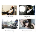 Imitated Silk Eye Patch Shading Sleep Eye Mask Eyepatch Travel Relax Cover Eyeshade Health Sleeping Shield Eye Care Tools 6