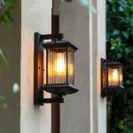 Outdoor Wall Lamp Metal Waterproof Outside Wall Lights AC90-260V Exterior Wall Lighting for Hotel Villa Big Porch Garden Gate