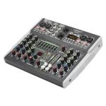 Lomeho 6 Channel Mixing Console Bluetooth 7 Band EQ Audio Sound Mixer 48V 99 DSP Effects Professional USB PC Karaoke AM-AX6 2