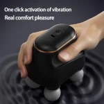 Portable Fascia Gun Muscle Massager Gun Four-head High Frequency Neck Shoulder Waist Massage Machine Professional Fascia Massage 5