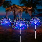 Solar Firework LED Stake Lights Outdoor Garden Decor Pathway Fairy Light Waterproof Yard Lawn Patio Landscape Decor Solar Lamp 5