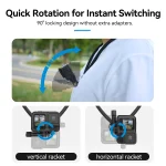 TELESIN Phone Action Camera 2 in 1 Neck Hold Mount for GoPro Insta360 DJI OSMO Action Universal Action Camera Phone Accessories 4