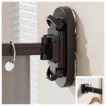 No Drill Sucker Folding Rod Shower Curtain Set Invisible Shower Partition Bathroom Dry-wet Separation Waterproof Retractable 4