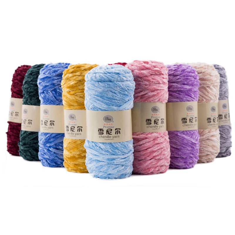 DIY 100% Polyester Velvet Yarn Amigurumi Accessories Dolphin Baby Plush Yarn Soft Chenille Yarn for Knitting 1 Skein 100g 130M DIY 100% Polyester Velvet Yarn Amigurumi Accessories Dolphin Baby Plush Yarn Soft Chenille Yarn for Knitting 1 Skein 100g 130M