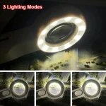 Rechargeable 12X Portable Magnifying Glass with LED Light for Seniors Reading Jewelry Craft Coin Stamp Inspection Repair 5
