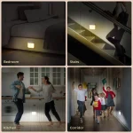 Motion Sensor Night Light Rechargeable Stick-On LED Closet Light Auto On Off Wall Light Automatically Closet Lights Night Lamp 6