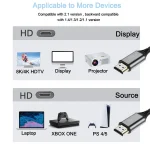 8K HDMI-compatible Cable for Xiaomi Mi Box 8K/60Hz 4K/120HZ 48Gbps Digital Cable for PS5 PS4 Laptop TV Monitor Projectors 4