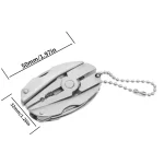 Portable Stainless Steel Multi-Tool Pliers Knife Keychain Screwdriver - Perfect For Outdoor Use! 3
