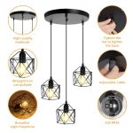 Vintage Chandelier Led Ceiling Lighting Nordic Style Hanging Lamp Dining Living Room Home Christmas Decor Pendant Light kitchen 5