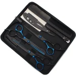 Hair Scissors JP Stainless Hairdressing Scissors 6" Haircut Set Thinning Shears Barber Shop Haircut Scissors Razor Combs C1001