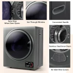 Compact Laundry Dryer 110V Electric Portable Clothes Dryer with Stainless Steel Tub Control Panel Downside Easy Control 6