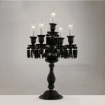 Modern Table Lamp Crystal Desk Lamp Nordic Standing Lamps Living Room  Luminaria Tripot Lamps deco salon Stand light 5