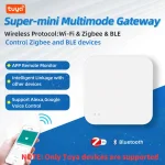 Tuya Zigbee Wireless Hub Gateway For Smart Home Automation for Zigbee Devices Via Smart Life Works with Alexa Google Home 2
