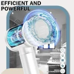 Electric Spin Scrubber,Bathroom Cleaning Brush Power Scrubber with 5 Replaceable Brush Heads, Electric Cleaning Brush 5