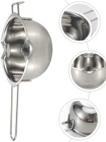 Stainless Steel Candle Wax Melting Boiler Pot with Heat Resistant Handle for Melting Chocolate Candy and Candle Making Supplies 4