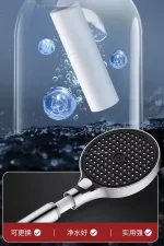 15CM Big Panel High Pressure Shower Head With Filter 3 Modes Large Flow Spray Nozzle Rainfall Shower Faucet Bathroom Accessories 6