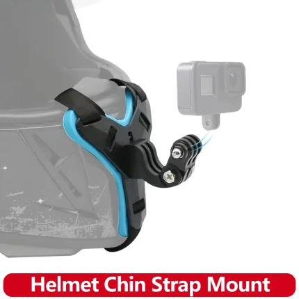 Motorcycle Helmet Chin Strap Mount for GoPro Hero 13 12 11 10 9 8 DJI Osmo Insta360 SJCAM SJ4000 AKASO Action Camera Accessories