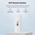 Tuya Zigbee WiFi Temperature And Humidity Sensor APP Remote Monitor For Smart Home var SmartLife WorkWith Alexa Google Assistant 2
