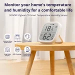 SONOFF LCD Screen Temperature Humidity Sensor SNZB-02D/SNZB-02P Smart Zigbee Sensor Works ZBBrige-P Alexa Google Home Assistant 2