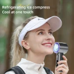 2024 New Semiconductor Refrigeration High-speed Handheld Electric Fan 4000mAh USB Portable Rechargeable Outdoor Small Fan 6