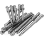 11 PCS  Torx Security Bit Set S2 Steel Magnetic Security Screwdriver Set 50/100mm Star Screwdriver Set for Shark Vacuum T6-T40 4