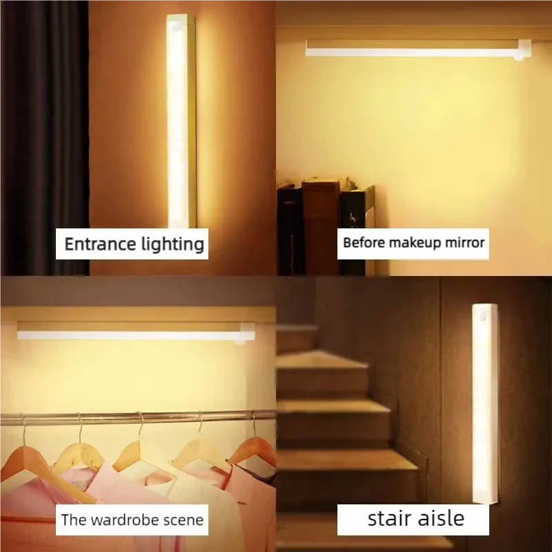 Wireless Rechargeable LED Night Lights Motion Sensor Lights Closet Kitchen Night Lights Bedroom Sensor Light Cabinet Stair Light Wireless Rechargeable LED Night Lights Motion Sensor Lights Closet Kitchen Night Lights Bedroom Sensor Light Cabinet Stair Light