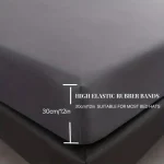 Waterproof Fitted Bed Sheet Comfortable Mattress Protector with Elastic Rubber Band Washable and Easy Care 5