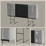 Linen-Textured Modern Headboard for Full-Size Beds, Sleek and Stylish Bedroom Upgrade 3