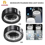 Mechanic LS5 LS6 Microscope Ring Light Polarized 84 LED Ring Lamp Adjustable Anti Glare Eliminates Reflection Illuminator Tools