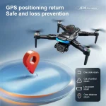 A14 pro Max Drone 8k HD Dual Camera GPS Brushless Optical Flow Obstacle Avoidance 4.5-inch Large Screen Uav Rc 20000m 2026 New 6