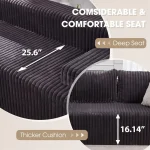 Cloud Modular Sectional Sofa Couch L-Shape Memory Foam Oversize Chaise Living Room Furniture Set Customized 4