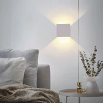LED Wall Sconces 6W Modern Indoor Wall Lamp, White Up Down Wall Mount Lights for Living Room Hallway Bedroom Decor 5