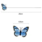 24Pcs/set Butterflies Garden Yard Planter Colorful Whimsical Butterfly Stakes Decoracion Outdoor Decor Flower Pots Decoration 5