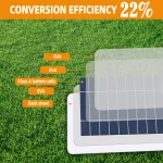 2W Solar Panel With USB Waterproof Outdoor Hiking And Camping Portable Battery Mobile Phone Charging Bank Charging Panel 5V 5
