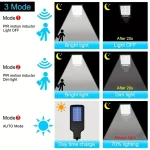 28SMD/108COB Sensor Street Lamp 3 Light Modes Outdoor Waterproof Security Solar Lamps for Garden Patio Path Remote Control Light 3
