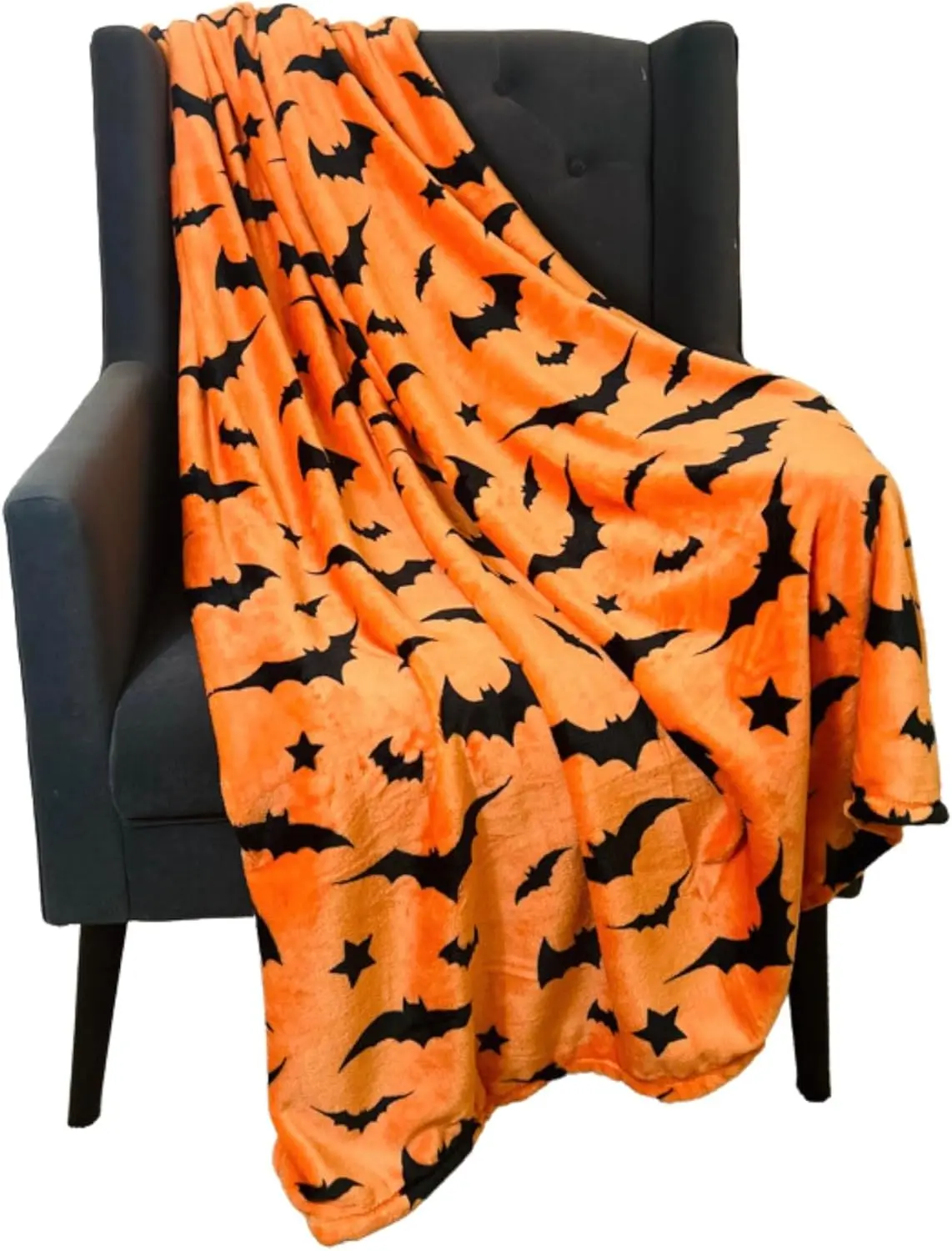 1PC Gifts Blanket Black Bats Printed Flannel Blanket Perfect for Sofa Office Bed Travel Sleep Read Relax Camping four season use 1PC Gifts Blanket Black Bats Printed Flannel Blanket Perfect for Sofa Office Bed Travel Sleep Read Relax Camping four season use
