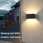 6W/12W LED Waterproof Wall Lamp in Black/White/Grey for Indoor and Outdoor Decoration Lighting Aluminum Wall Lights AC 110V 220V 3